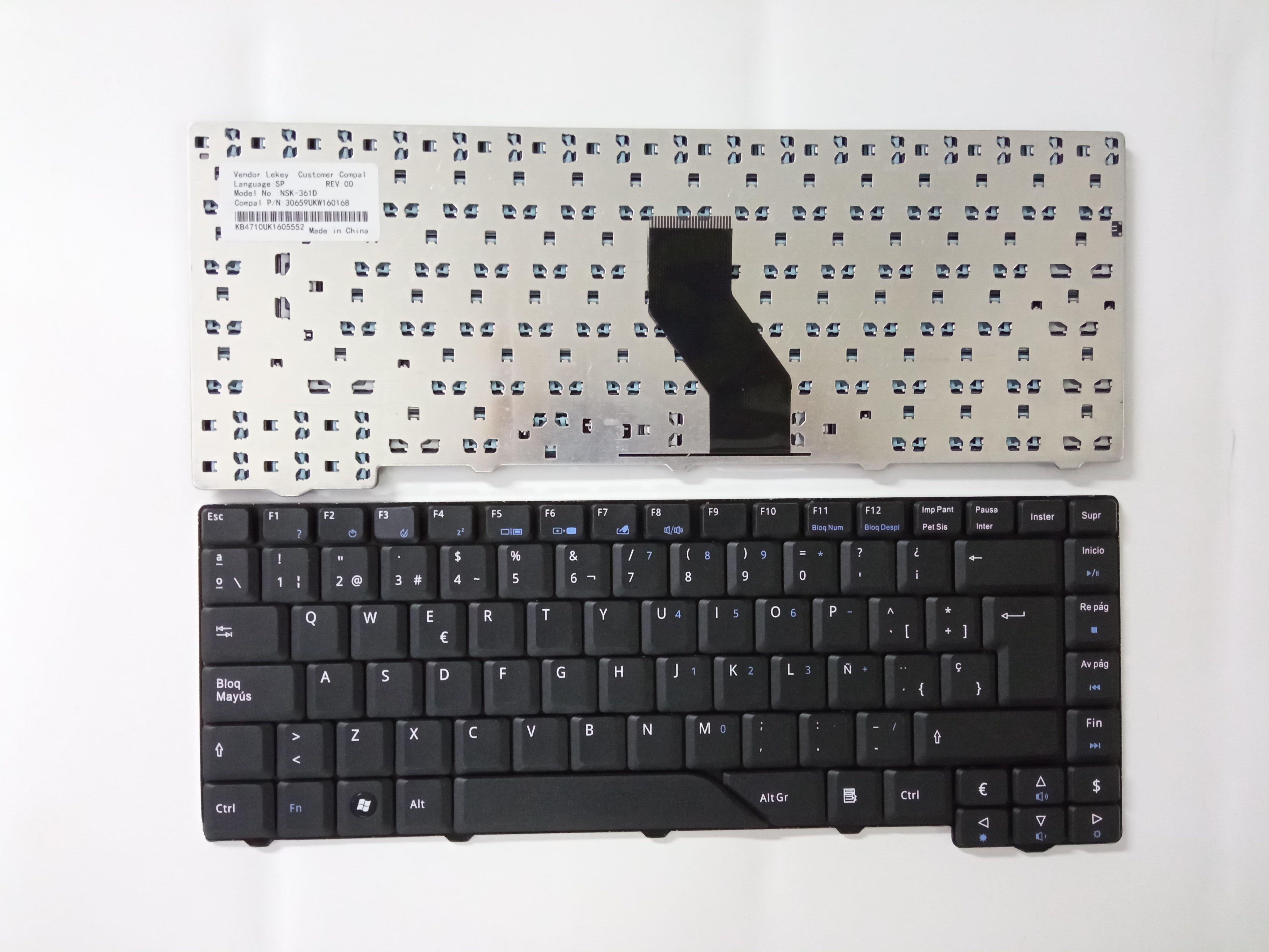 Picture of New Replacement Laptop Keyboard For ACER 4710 BLACK (OEM) SP Layout